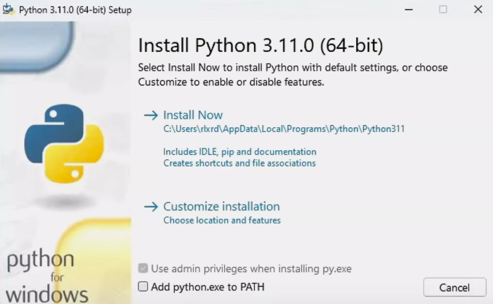 Как установить несколько версий python на windows 10